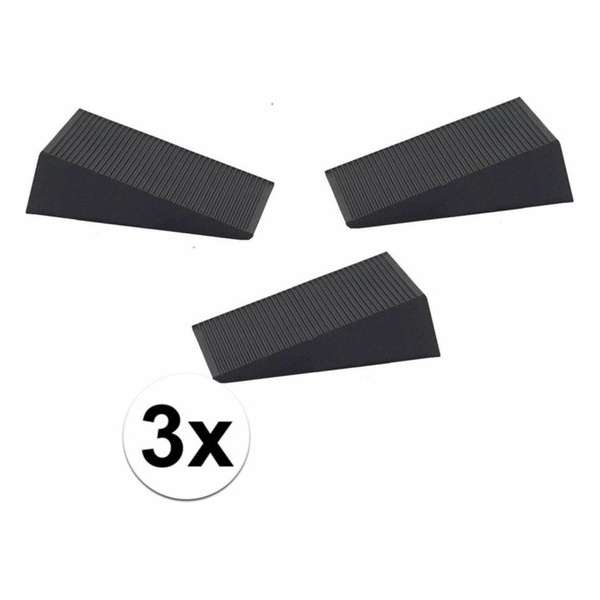 Ben Tools Deurstopper - 6x1,6x7 Cm - 3 Stuks - Rubber