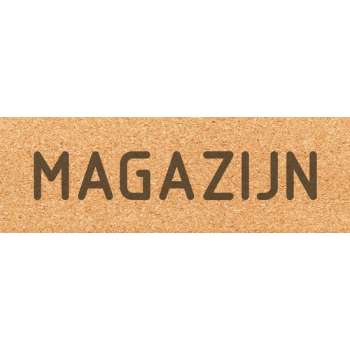 Deurbordje - magazijn bord - bordje - magazijn - rechthoekig - Kurk