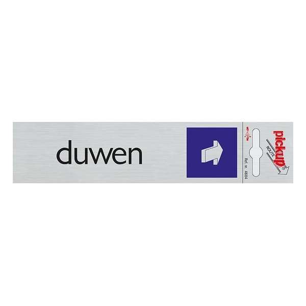 Pickup duwen (liggend) deurbordje - 165 x 44 mm