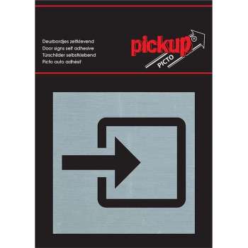 Pickup Route Alulook Alu Picto 80x80 mm - ingang