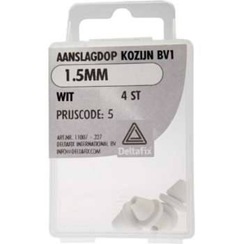 AANSLAGDOP BERKVENS 1.5MM   RAL 9001 4 ST