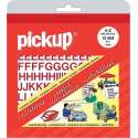 Pickup plakletters boekje helvetica 10mm letters rood