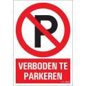 Pickup bord 23x33 cm Combinatie - Verboden te parkeren