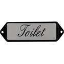 Toilet deur bordje Emaille 10x3x0.5 cm