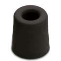 1x stuks deurstopper / deurstoppers rubber zwart 3,3 x 3 cm - deurbuffers / deurbuffer