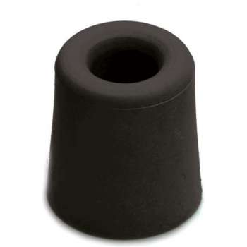 1x stuks deurstopper / deurstoppers rubber zwart 3,3 x 3 cm - deurbuffers / deurbuffer