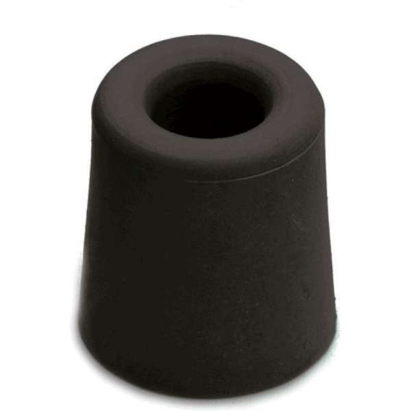 1x stuks deurstopper / deurstoppers rubber zwart 3,3 x 3 cm - deurbuffers / deurbuffer