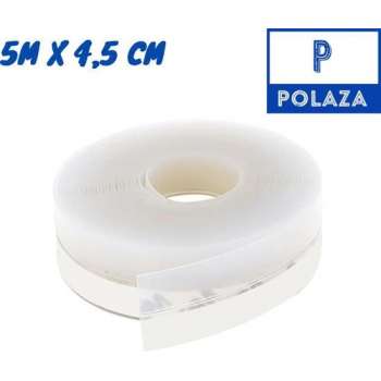 Polaza® Tochtstrips Voor Deuren – Transparante Kleur – Tochtstrip – Tochtstopper – Zelfklevende Tochtwering – 5m x 4,5cm