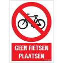 Pickup bord 23x33 cm Combinatie - Geen fietsen plaatsen