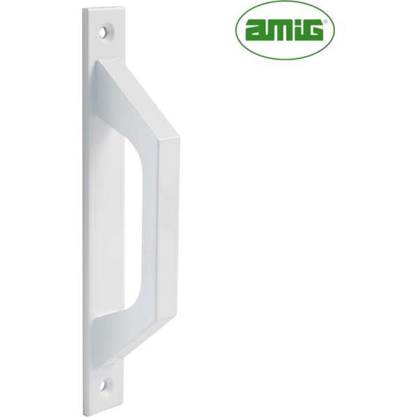 AMIG Deurgreep Schuifdeur – 198 x 25mm – Aluminium – Loftdeur - Wit