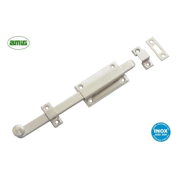 AMIG poortslot – 250mm – RVS AISI 304 - Professionele Kwaliteit Schuifslot