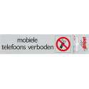 Pickup Route Alulook 165x44 mm - Mobiele telefoons verboden