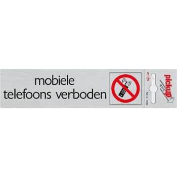 Pickup Route Alulook 165x44 mm - Mobiele telefoons verboden