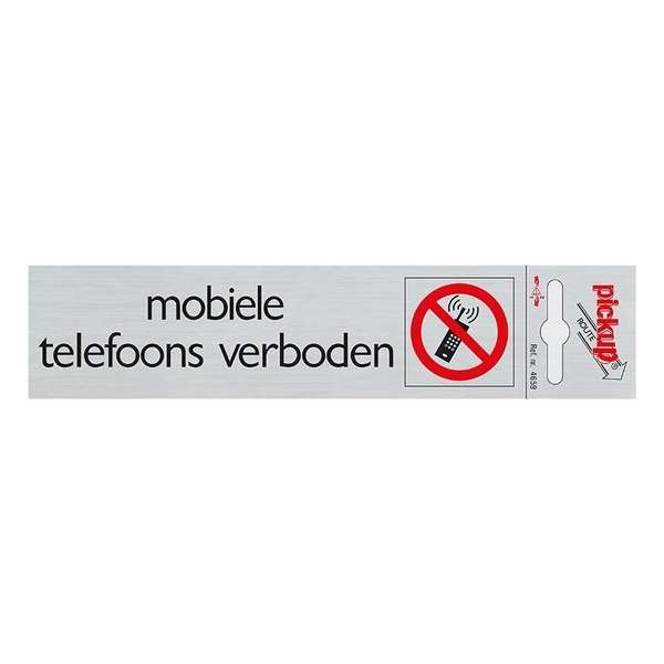 Pickup Route Alulook 165x44 mm - Mobiele telefoons verboden