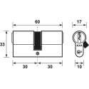 AXA 7211-00-08/BL Dubbele veiligheidscilinder Security 30-30 - 60x17mm