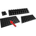 Set van 100 stootdopjes (12.7x12.7x3 mm, zwart, trapezium)