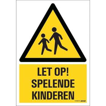 Pickup bord 23x33 cm Combinatie - Let op spelende kinderen