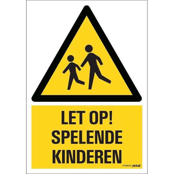 Pickup bord 23x33 cm Combinatie - Let op spelende kinderen