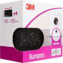 3M antivibratie blokken / schokdempende rubberen bumpers 10x10 cm - 4 stuks