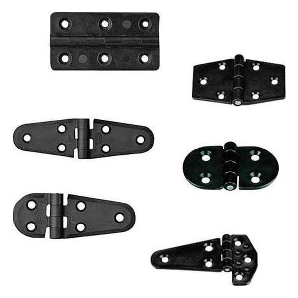 Lalizas Hinge Polyamide, Rectangular 30x60mm, Black