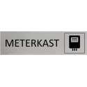 Aluminium Deurbordje Meterkast 165x45mm met tape