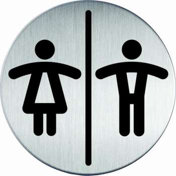 Infobord Pictogram Durable Toiletten Dames/heren Rond 83mm