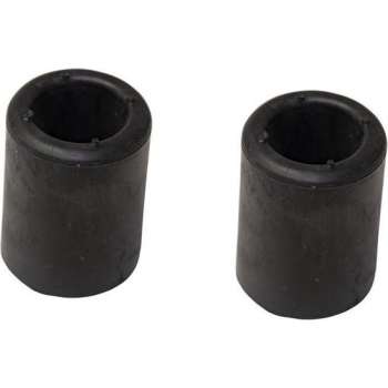 3x stuks deurstopper / deurstoppers rubber zwart - 50 mm lengte - deurbuffers / deurbuffer - stootdoppen