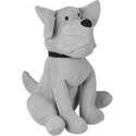 Relaxdays deurstopper hond - vloer - hoog deurhouder dier - zware deurbuffer stof - binnen