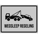 Wegsleep Regeling Bord | Antraciet | Kunststof | 330 x 245mm