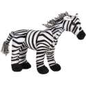 Clayre & Eef Deurstopper Zebra 37*13*30 cm Zwart, Wit Polyester Deurklem Deurwig