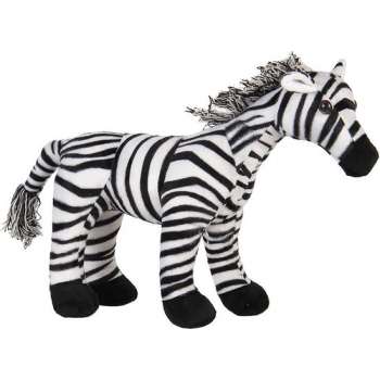 Clayre & Eef Deurstopper Zebra 37*13*30 cm Zwart, Wit Polyester Deurklem Deurwig