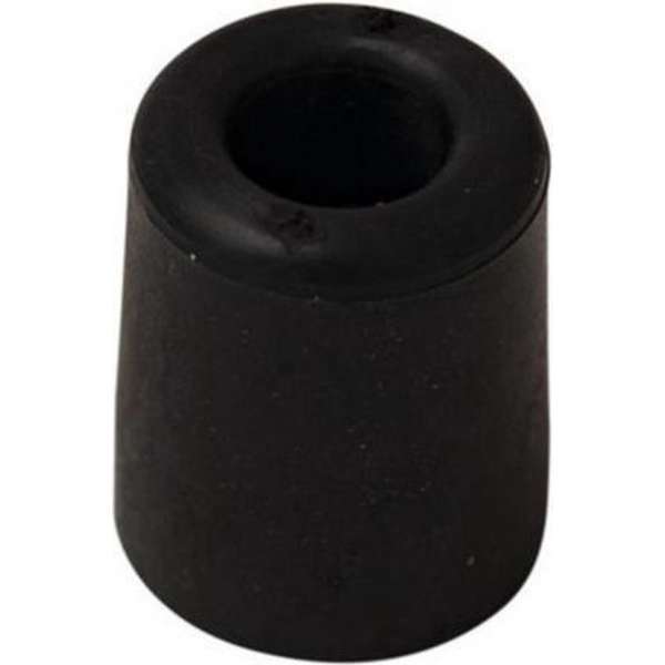 1x stuks deurstopper / deurbuffer rubber zwart  35 mm