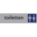 Infobord pictogram toiletten dames/heren 165x44mm