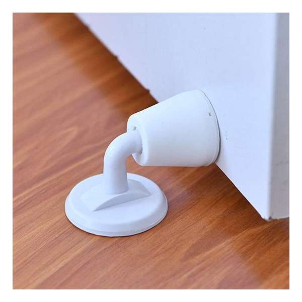 Deur Stopper - Anti Bump Deur Houder - Silliconen - Touch Wc- Muur - Deur Houder Wit