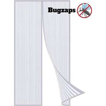 BUGZAPS ® delux - vliegengordijn deur magnetisch-100x210 – wit - Hor gordijnen - Hordeuren - Deurgordijn