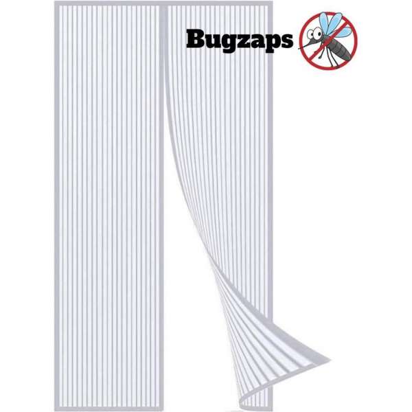 BUGZAPS ® delux - vliegengordijn deur magnetisch-100x210 – wit - Hor gordijnen - Hordeuren - Deurgordijn