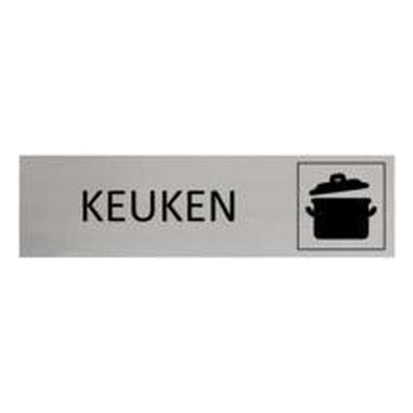 Aluminium Deurbordje Keuken 165x45mm met tape