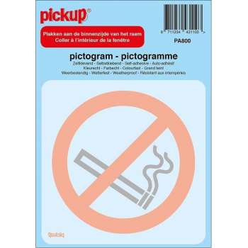 Pick-Up Pictogram Verboden te Roken - 10 x 10 cm