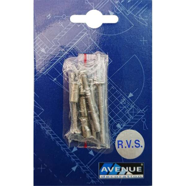 AVENUE 4 patentbouten M4 x 38 mm | RVS