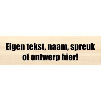 populieren plank te personaliseren met naam, eigen tekst of eigen ontwerp - naambord - bewegwijzering 37x10cm