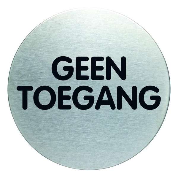 Pictogram|Deurbordje|Geen toegang | RVS | Durable