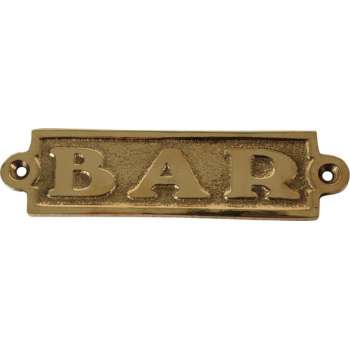 Deurbordje "BAR"