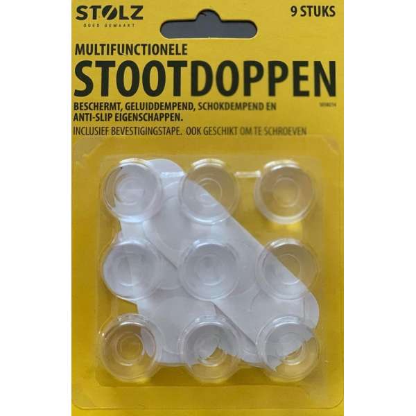 Stootdopjes xl - stootdoppen - 9 stuks - anti-slip - ook geschikt om te schroeven -