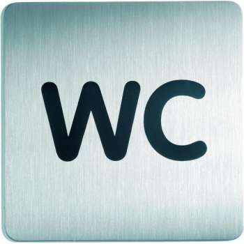 RVS Pictogram 150x150mm WC