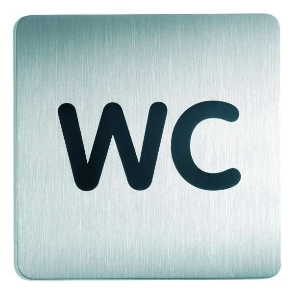 RVS Pictogram 150x150mm WC