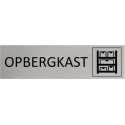 Aluminium Deurbordje Opbergkast 165x45mm met tape