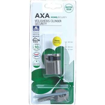 AXA halve profielcilinder, messing, le 40mm (31/9), profielmaat 17mm