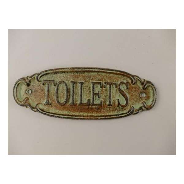 MadDeco - toilet - bordje - toilets - ovaal - groen