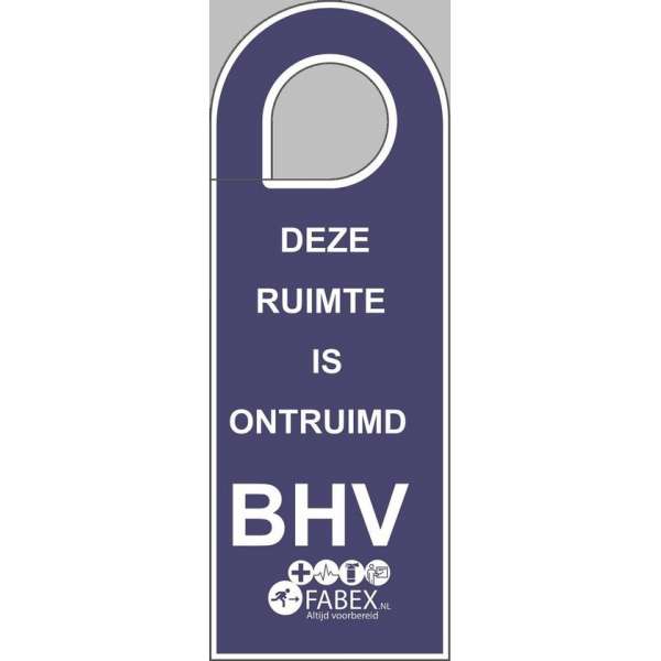 Deurhanger voor BHV ontruiming