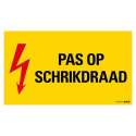 Pickup bord 33x22 cm - Pas op schrikdraad